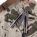 TOKISU Tanto Motýlik Balisong G10 CNC zatvárací nôž 02198 7Cr17Mov