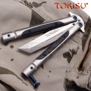 TOKISU Tanto Motýlik Balisong G10 CNC zatvárací nôž 02198 7Cr17Mov