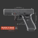 Vzduchová CO2  pištoľ Glock G17 Gen5 s blowbackom 4,5mm Airgun pistol