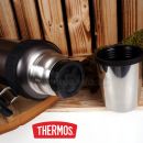 Termoska 1,2L na nápoje THERMOS s držadlom čierna 180010