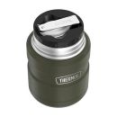 Termoska na jedlo 470ml  THERMOS šálka + lyžica vojenská zelená 173029