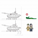 Stavebnica SLUBAN modelu STRV103 hlavný bojový tank M38-B1011