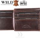 Peňaženka kožená WILD Things Only 5501 RFiD dark brown