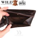 Peňaženka kožená WILD Things Only 5501 RFiD dark brown