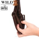 Peňaženka kožená WILD Things Only 5501 RFiD dark brown