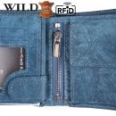 Peňaženka kožená WILD Things Only 5501 RFiD blue