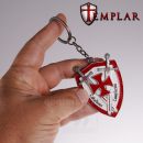 Kľúčenka Templársky štít kovový s krúžkom Sword Temlar 16192