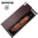 Damaškový nôž Damascus knife Ornament Leather 32674