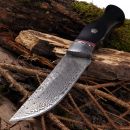 Damaškový nôž Damascus knife Ornament Leather 32674