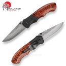 Lovecký zatvárací nôž DELLINGER Hunter Snake Wood Damascus