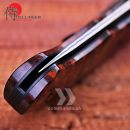 Lovecký zatvárací nôž DELLINGER Hunter Snake Wood Damascus