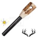 Deer Antler Firesteel Ferrocerium kresadlo podpaľovač s parožím