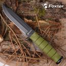 Taktický vojenský nôž FOXTER s puzdrom a brúsnym kameňom
