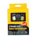 Čelovka STRONG LIGHT 1200 Lumen Senzor USB červené svetlo Headlamp