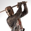 Templar Rytier v stoji s mečom soška 708-7519