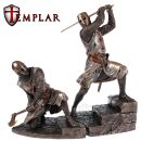 Templar Rytier v stoji s mečom soška 708-7519