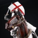Templar Rytier na koni v boji soška 24cm 766-7633