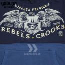 Yakuza Premium mikina REBEL CROOKS 3623 modrá