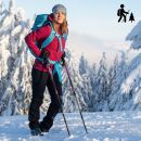 3-dielne turistické palice NORTHFINDER univerzálne ALL TERRAIN cherry