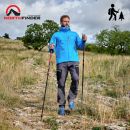 3-dielne turistické palice NORTHFINDER univerzálne ALL TERRAIN cherry