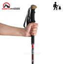 Obrázok 3. 3-dielne turistické palice NORTHFINDER teleskopické SUMMIIT black