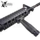 Airsoft Delta Armory M4 AR15 RIS Charlie čierna