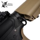 Airsoft Grand Power M4 AR15 KeyMod 10" Charlie Half Tan