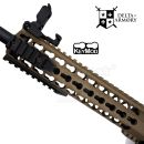 Airsoft Grand Power M4 AR15 KeyMod 10" Charlie Half Tan