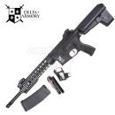 Airsoft Delta Armory M4 AR15 KeyMod 10" Charlie Čierna