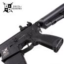 Airsoft Delta Armory M4 AR15 KeyMod 10" Charlie Čierna