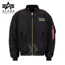 Alpha Industries Bunda MA-1 NASA Skylab black/green