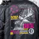 Alpha Industries Bunda MA-1 NASA Skylab black/magenta