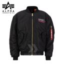 Alpha Industries Bunda MA-1 NASA Skylab black/magenta