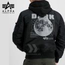 Alpha Industries Bunda MA-1 VF Hood Dark Side black/reflective