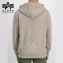 Alpha Industries Mikina Basic Zip Hoody vintage sand