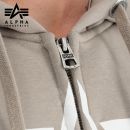 Alpha Industries Mikina Basic Zip Hoody vintage sand