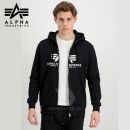 Alpha Industries Mikina Basic Zip Hoody black