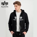 Alpha Industries Mikina Basic Zip Hoody black