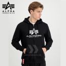 Alpha Industries Mikina Basic Zip Hoody black