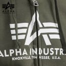 Alpha Industries Mikina Basic Zip Hoody dark olive