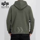 Alpha Industries Mikina Basic Zip Hoody dark olive