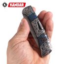 Damaškový nôž Damascus knife Blue Mesh HoneyComb Kandar N614