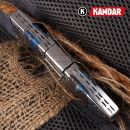 Damaškový nôž Damascus knife Blue Mesh HoneyComb Kandar N614