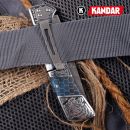 Damaškový nôž Damascus knife Blue Mesh HoneyComb Kandar N614