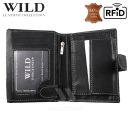 Peňaženka kožená WILD Things Only 5502 RFiD black