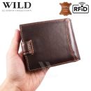 Peňaženka kožená WILD Things Only 5504-1 RFiD dark brown