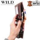 Peňaženka kožená WILD Things Only 5504-1 RFiD dark brown