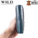 Peňaženka kožená WILD Things Only 5501 RFiD tyrkys