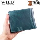 Peňaženka kožená WILD Things Only 5501 RFiD tyrkys