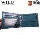 Peňaženka kožená WILD Things Only 5501 RFiD tyrkys